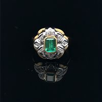 Anillo Cianfrone Gioielli Mujer Vintage in Oro Smeraldo 0.80 Ct ANOR-139-198 - ANOR-139-198